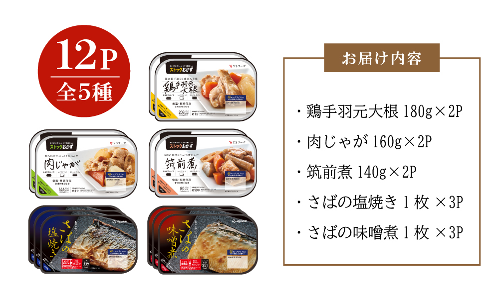□【全3回 定期便】ストックおかず 和惣菜8食セット（4種×2P）