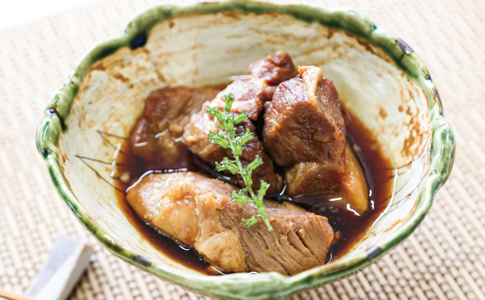 □【訳あり】ふぞろいな豚の角煮＆とんこつ味噌煮（計5パック）鹿児島県産豚肉使用