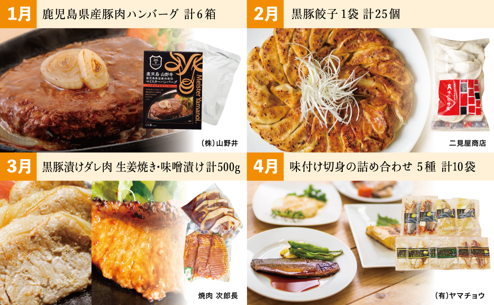 □お肉とお魚の贅沢おかず定期便（全12回）