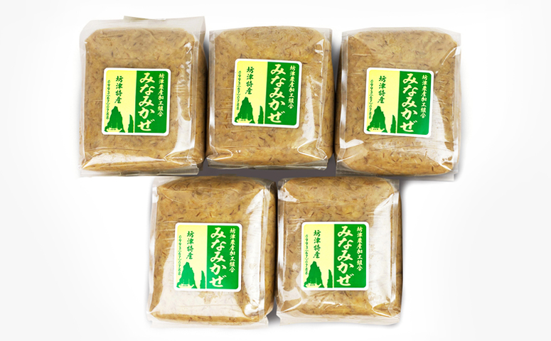 □【ばぁばの手作り】麦味噌 4.5kg（900g×5袋）