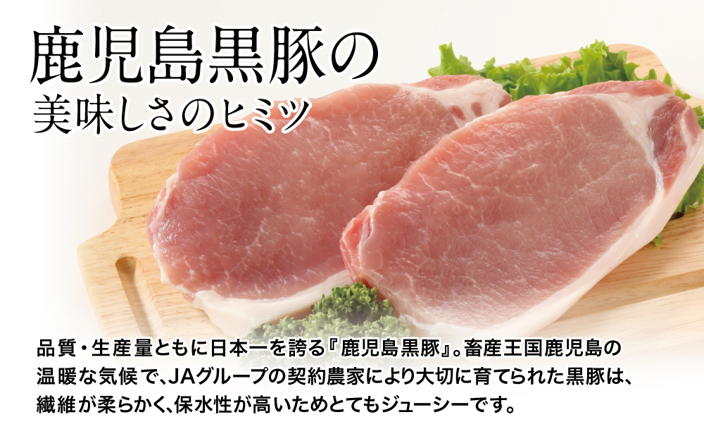 □【JA食肉かごしまの定期便 全4回】ブランド黒豚「かごしま黒豚」 お肉とお惣菜の定期便