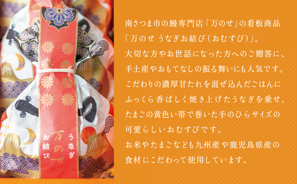 □【鹿児島県産 鰻】万のせうなぎお結び6個